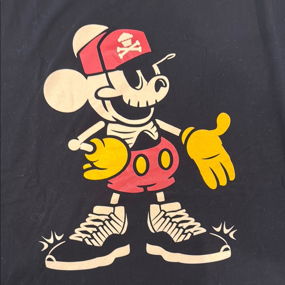 Johnny Cupcakes Cupkicks Black Graphic T-Shirt Size XXL - Picture 2 of 5